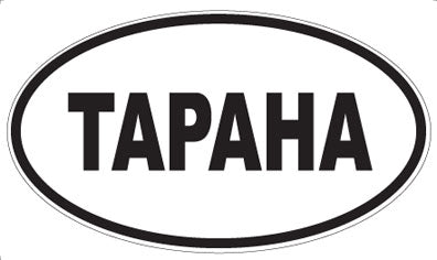 TAPAHA - Oval Sticker