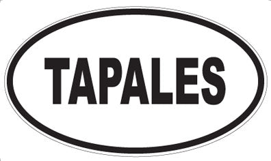 TAPALES - Oval Sticker