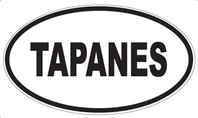 TAPANES - Oval Sticker
