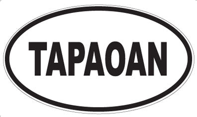 TAPAOAN - Oval Sticker