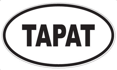 TAPAT - Oval Sticker