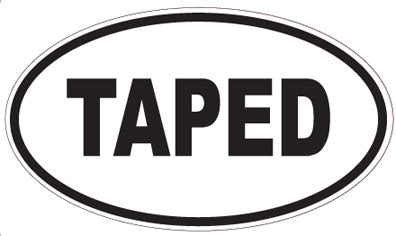 TAPED - Oval Sticker