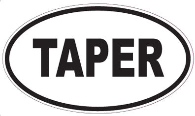 TAPER - Oval Sticker