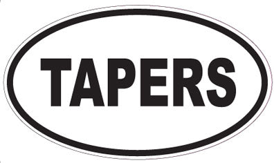 TAPERS - Oval Sticker