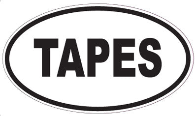 TAPES - Oval Sticker