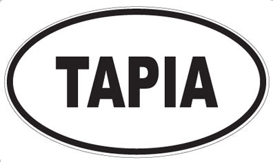 TAPIA - Oval Sticker