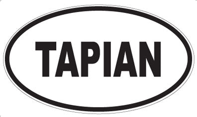 TAPIAN - Oval Sticker