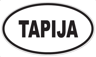 TAPIJA - Oval Sticker