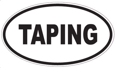 TAPING - Oval Sticker