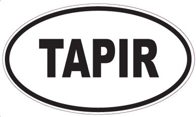 TAPIR - Oval Sticker