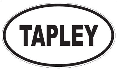 TAPLEY - Oval Sticker