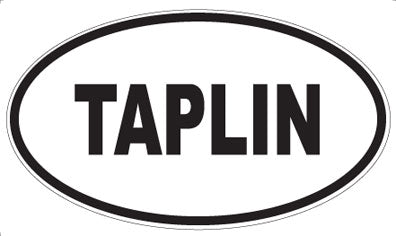 TAPLIN - Oval Sticker