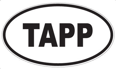 TAPP - Oval Sticker