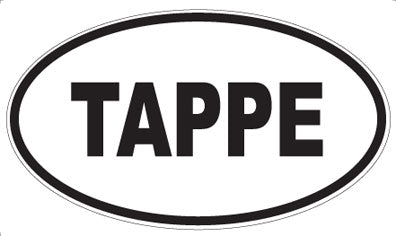 TAPPE - Oval Sticker