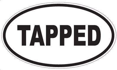 TAPPED - Oval Sticker