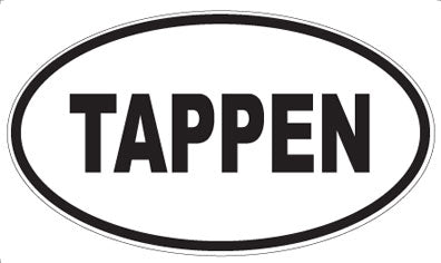 TAPPEN - Oval Sticker