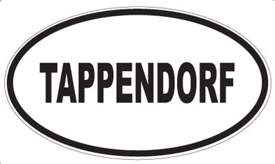 TAPPENDORF - Oval Sticker
