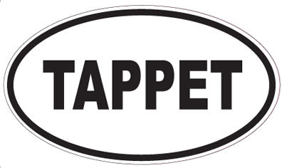 TAPPET - Oval Sticker