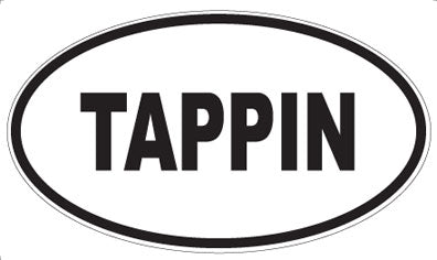 TAPPIN - Oval Sticker