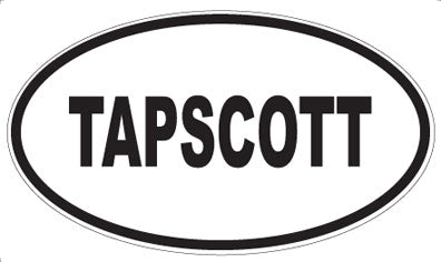 TAPSCOTT - Oval Sticker