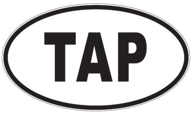 TAP - 3 Letter Initials Oval Magnet