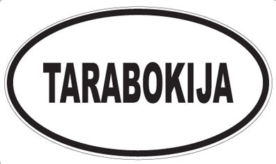TARABOKIJA - Oval Sticker