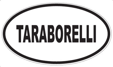 TARABORELLI - Oval Sticker