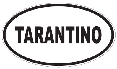 TARANTINO - Oval Sticker