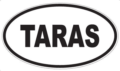 TARAS - Oval Sticker