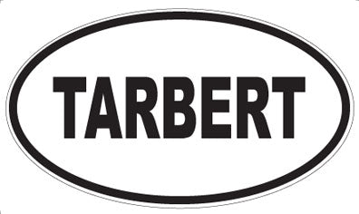 TARBERT - Oval Sticker