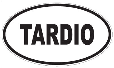 TARDIO - Oval Sticker