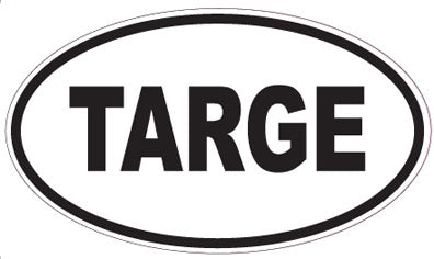 TARGE - Oval Sticker