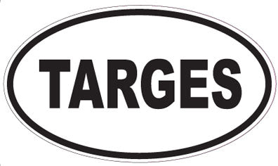 TARGES - Oval Sticker