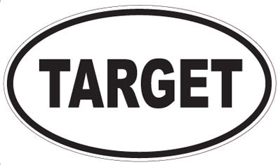 TARGET - Oval Sticker
