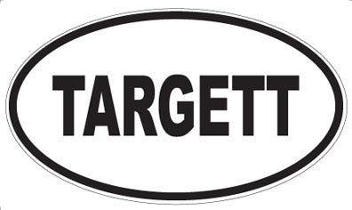 TARGETT - Oval Sticker