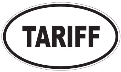 TARIFF - Oval Sticker