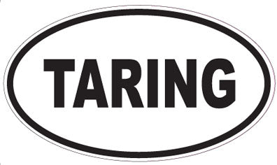 TARING - Oval Sticker