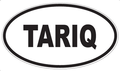 TARIQ - Oval Sticker