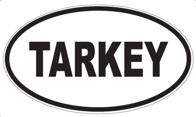 TARKEY - Oval Sticker