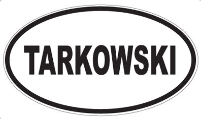 TARKOWSKI - Oval Sticker