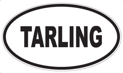 TARLING - Oval Sticker