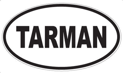 TARMAN - Oval Sticker