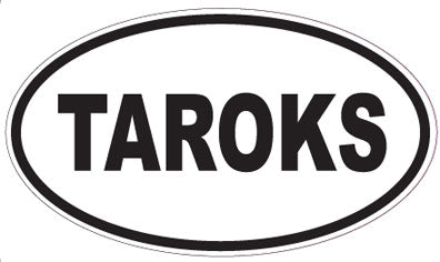 TAROKS - Oval Sticker
