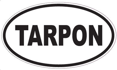 TARPON - Oval Sticker