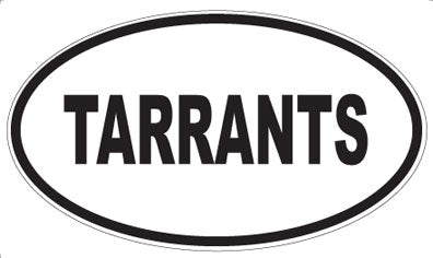 TARRANTS - Oval Sticker