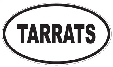TARRATS - Oval Sticker