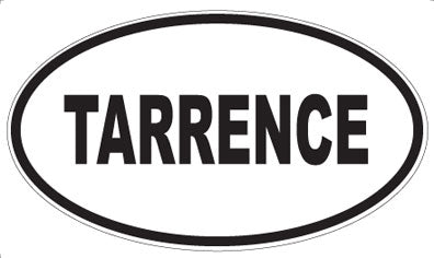 TARRENCE - Oval Sticker