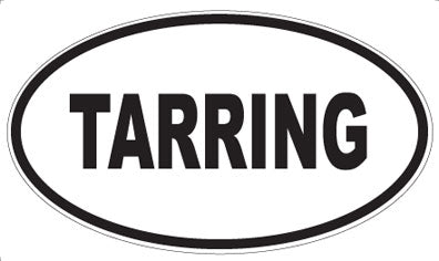 TARRING - Oval Sticker