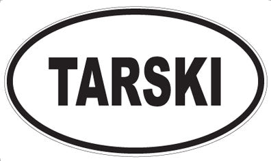 TARSKI - Oval Sticker