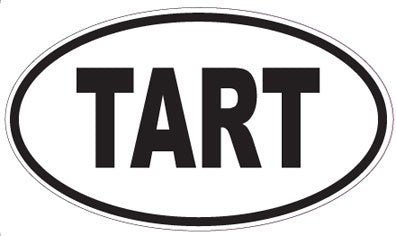 TART - Oval Sticker